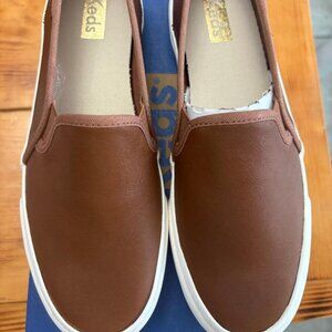 Keds Double Decker Leather Slip On